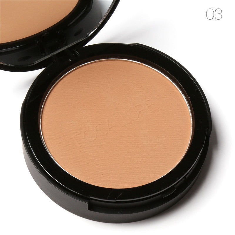 3 Colors Make Up Face Powder Brighten Oil-control Nude Makeup Pressed Powder Foundation Makeup Base Cosmetics