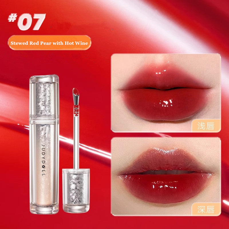 Ice Iron Lip Glaze Lipstick Non Staying Cup Non fading Mirror Gloss Lip GelLiquid Lip TintMatte Moisturiz