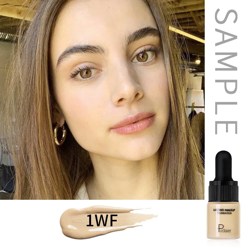 1PC Liquid Foundation Full Coverage Concealer Cream Oil-control Moisturizer Contour Matte Breathable Base Makeup