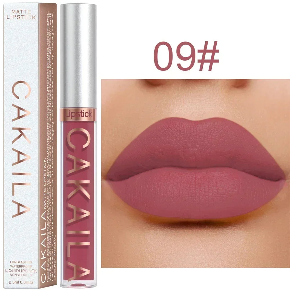 Matte Velvet Lip Glaze Long Lasting Silky Smooth Liquid Lipstick Not Easy To Fade Lip Gloss Makeup Sexy For  Lip Tint
