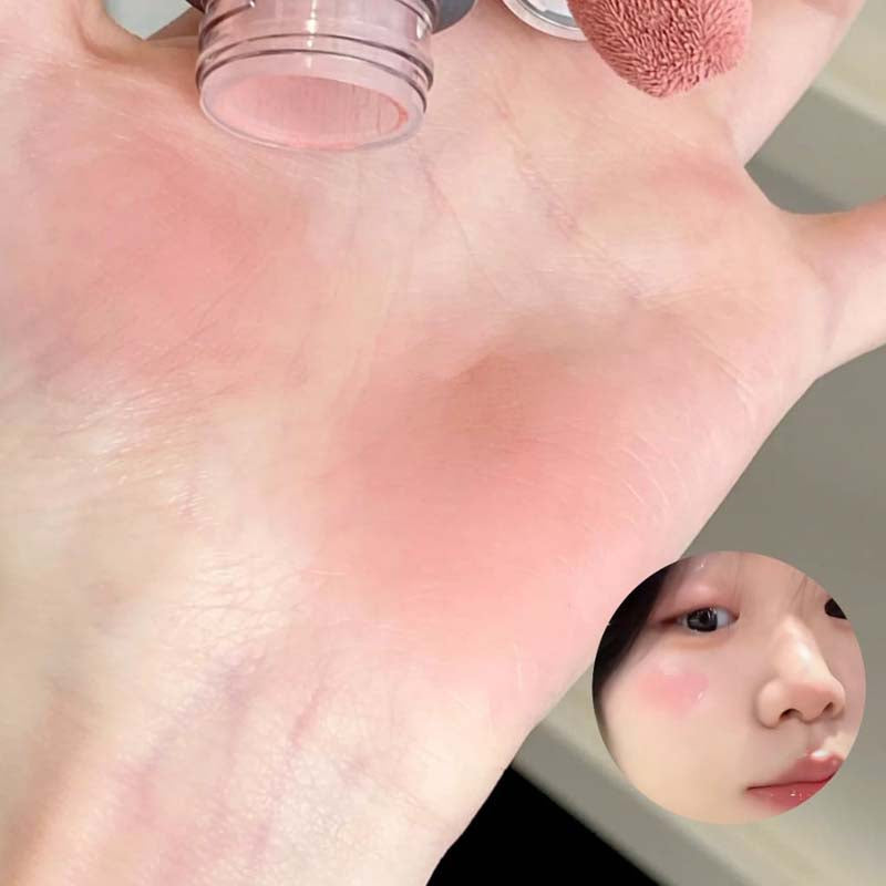 5colors Liquid Blush Matte Waterproof Blush Sponge Brush Head Natural Lasting Breathable Cheek Face Blusher Contour Makeup Women