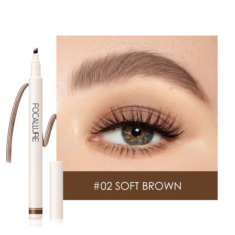 Wholesale 4 Forks Eyebrow Pencil Ultra-fine Waterproof Long Lasting Natural Eye Brow Tattoo Tint Enhancers Cosmetics
