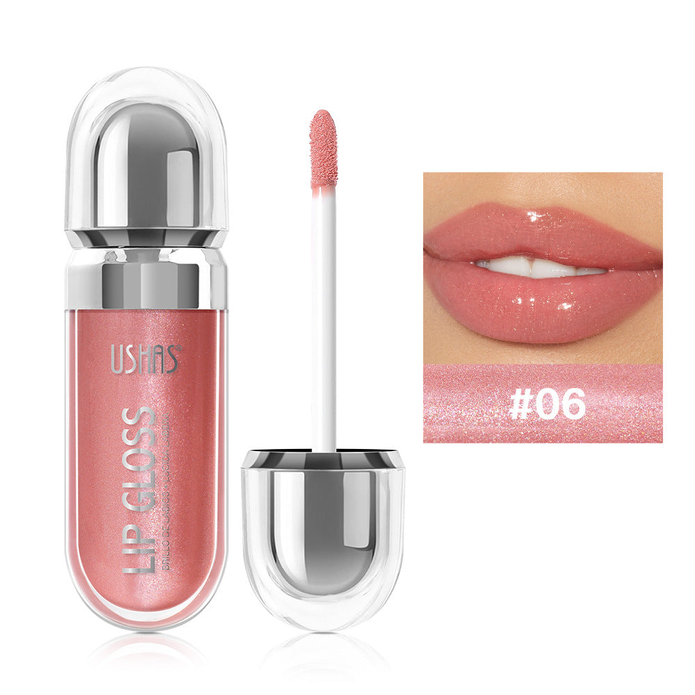 12 colors mirror fine flash liquid lipstick pearlescent color waterproof sweatproof non-stick cup
