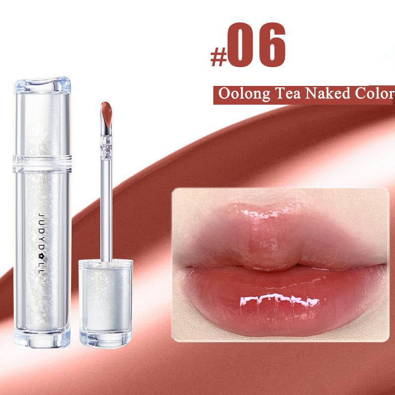 Ice Iron Lip Glaze Lipstick Non Staying Cup Non fading Mirror Gloss Lip GelLiquid Lip TintMatte Moisturiz