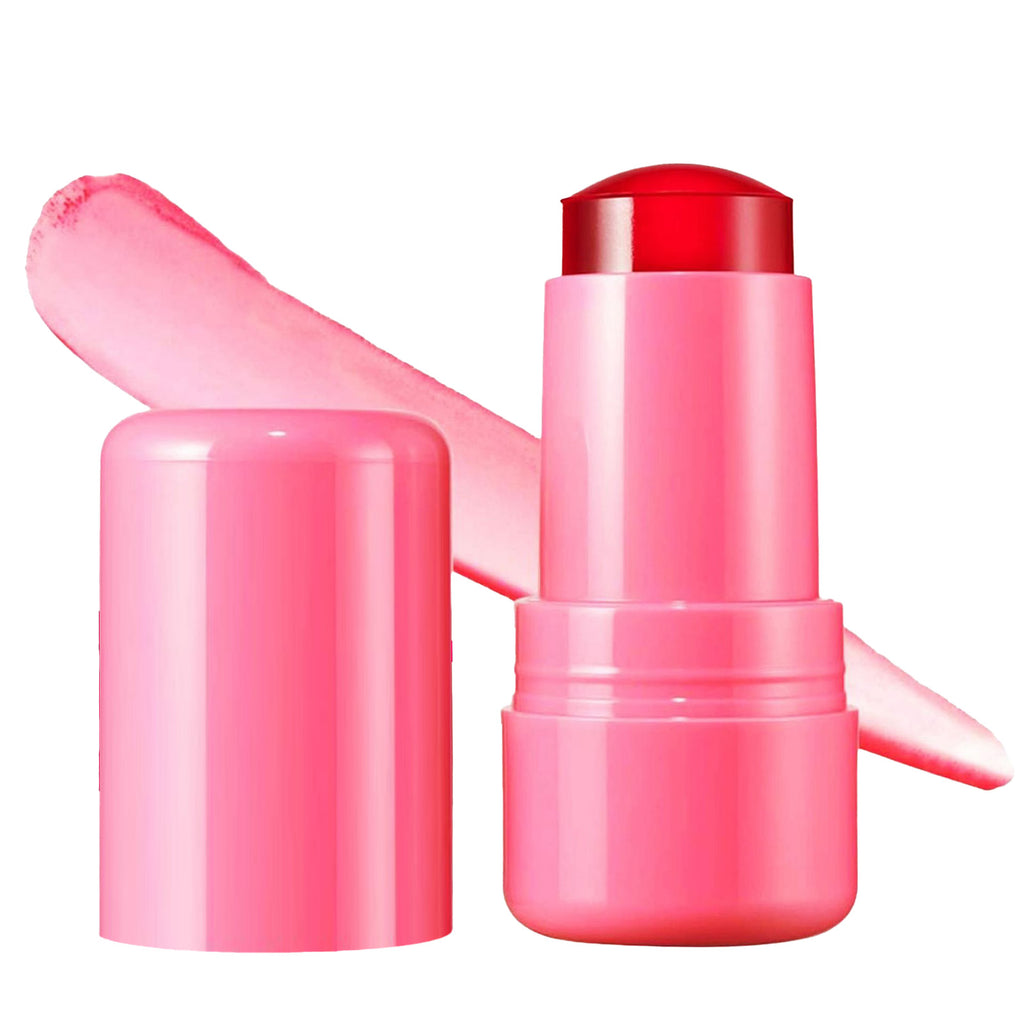 Milk Jelly Blush Stick Cheek Stain Cheek Tint Buildable Watercolor Finish Makeup Blush Jelly Tint Cheek Lip Brighten Cream Stick