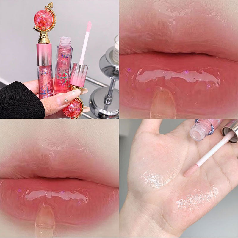 Shimmering Lip Gloss — Hydrating and Moisturizing Mirror Finish  Plumping Glass-Like Lips