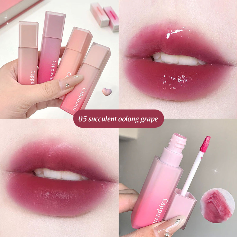 Nude Water Mist Lip Glaze Matte Velvet White Lip Gloss Long-lasting Lipstick