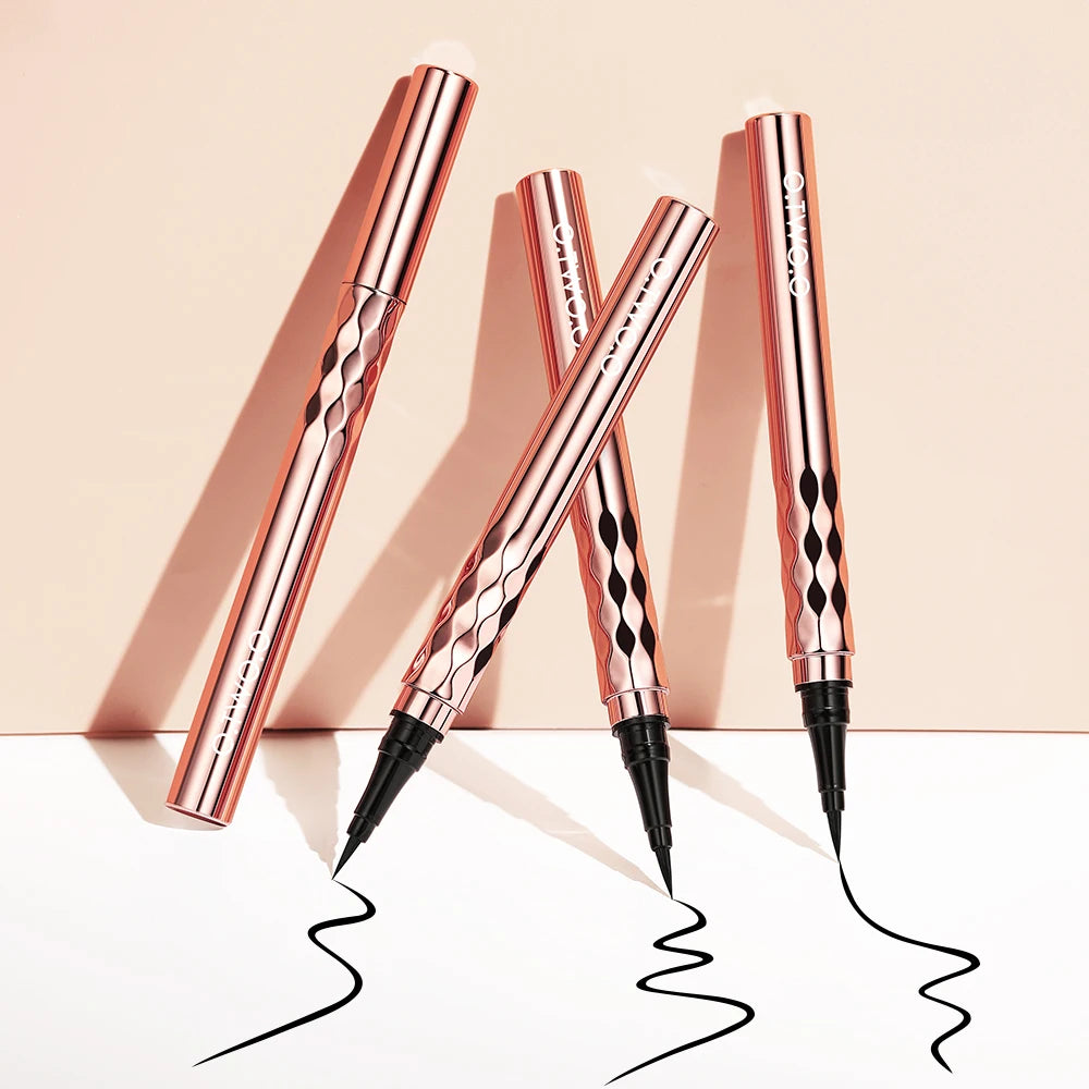 Black Slim Line Eyeliner Pencil Easy To Draw Waterproof Eye Liner Pen Long Lasting Quick Dry Liquid Eyeliners