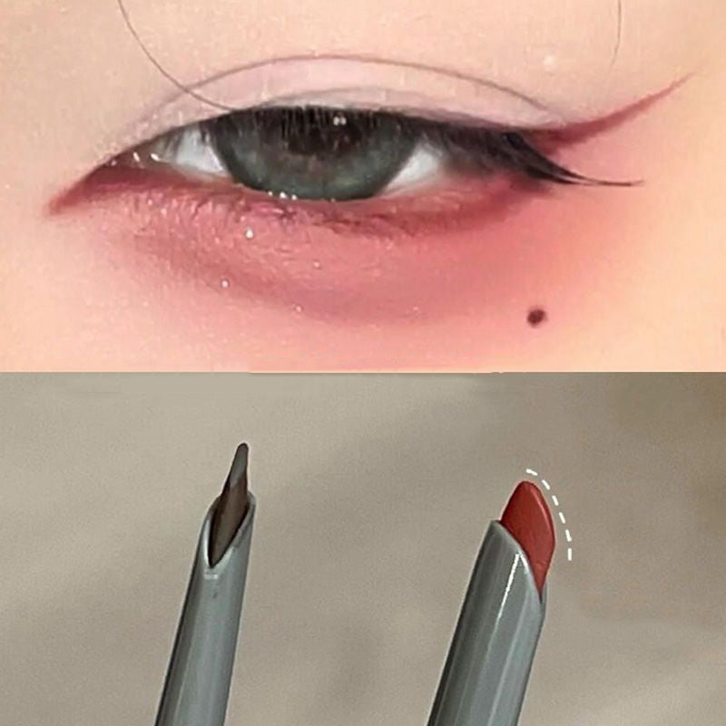 1Pc Sexy Rose Red Eye Liner Pencil Natural Matte Wine Red Lying Silkworm Eyeliner Easy To Color Waterproof Eye Make Up Cosmetics