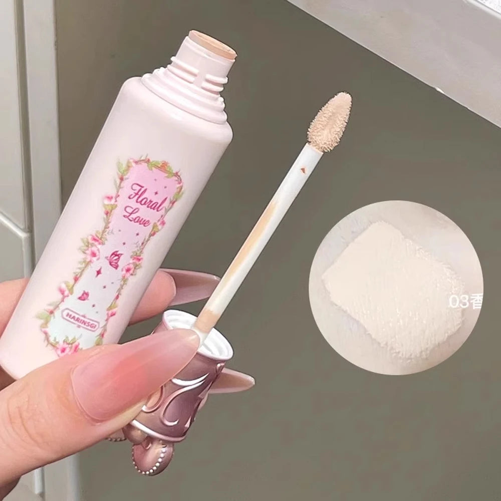 Pink Liquid Concealer Stick Moisturizing Waterproof Brightening Concealer Cream Lasting Cover Acne Spot Dark Circles Face Makeup