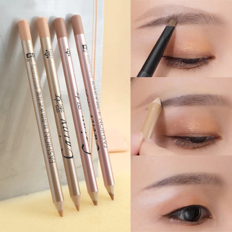 Eyelids Lying Silkworm Brightening Stick Ivory Beige Concealer Pencil Cover Face Spots Lip Liner Matte Concealer Cream Stick