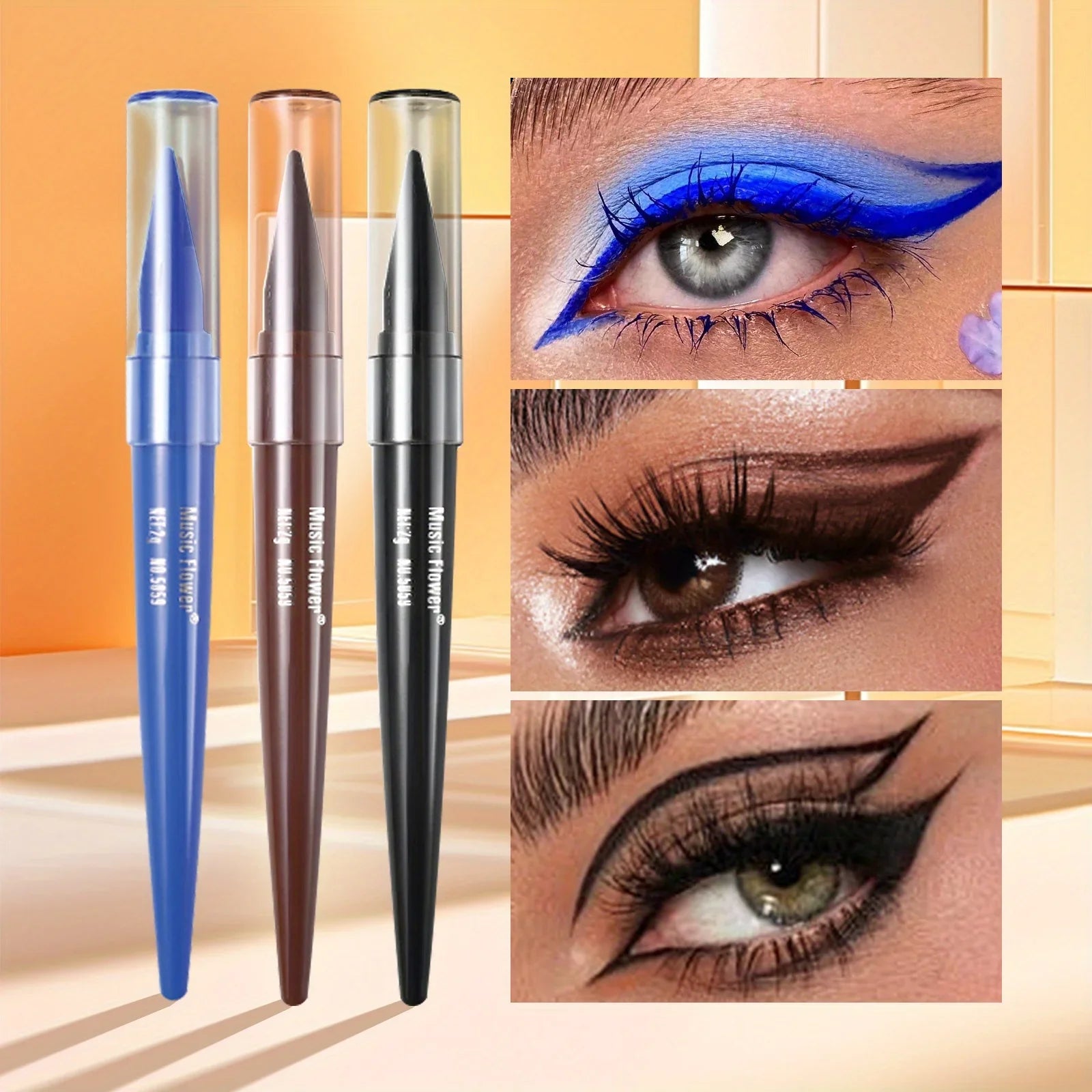 Liquid Eyeliner Long-lasting Waterproof Smudge Proof Eyeliner Pen Women High Quality Professional Cosmetic