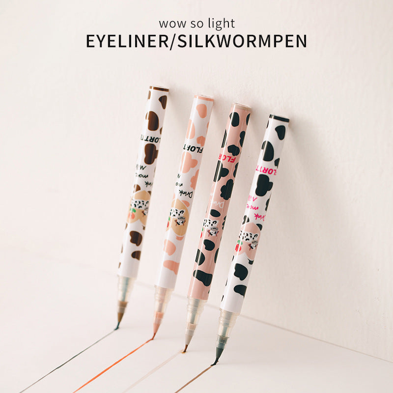 Ultra-fine Liquid Eyeliner&Lying Silkworm Pen Waterproof Long Lasting No Smudging Eye Liner Applicator Pencil