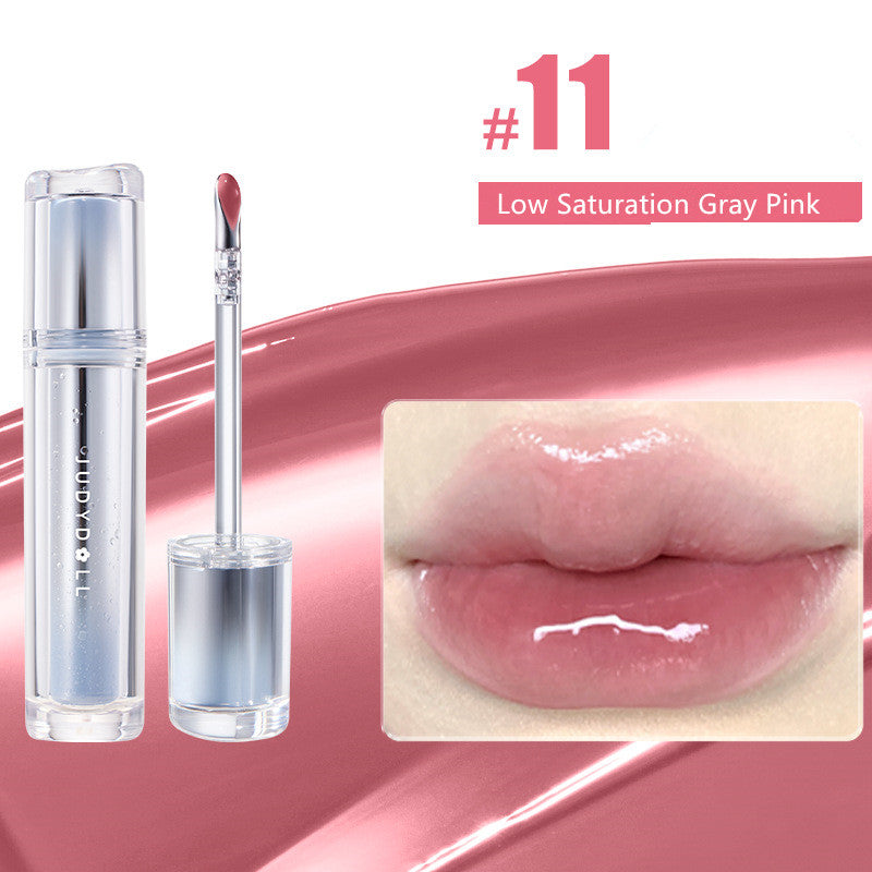 Ice Iron Lip Glaze Lipstick Non Staying Cup Non fading Mirror Gloss Lip GelLiquid Lip TintMatte Moisturiz