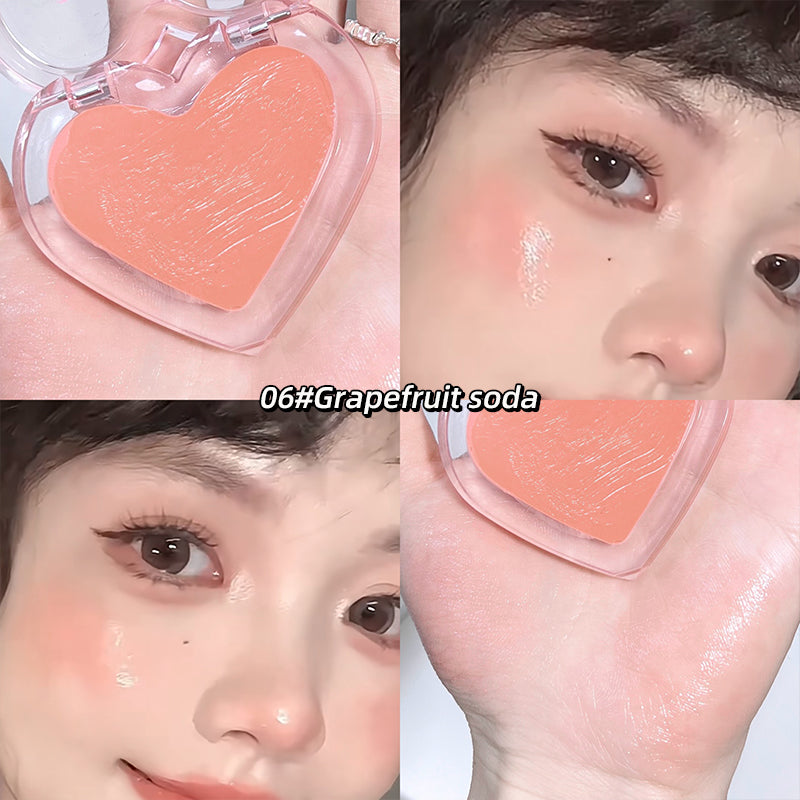 Wet High Gloss Cream Highlighter Palette Face Contour Brighten Jelly Love Blush Paste Illuminate Makeup Natural Watery Skin
