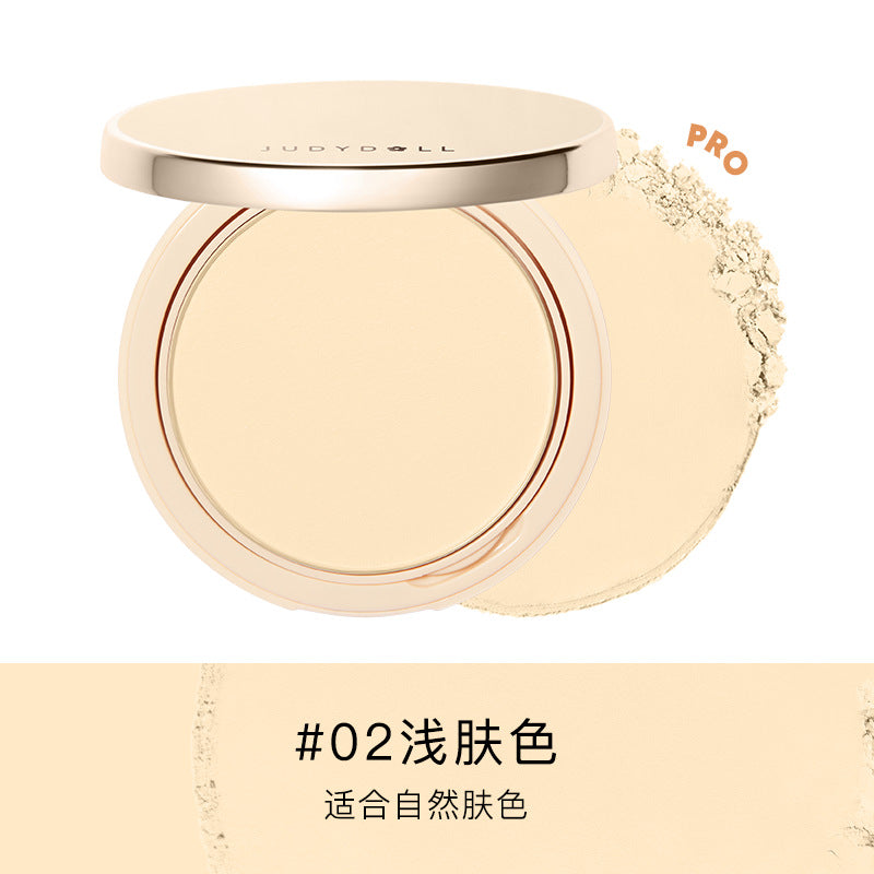 Transparent Beige Compact Powder Oil Control & Makeup Matte Finishing Long Lasting Pressed Powder Soft Focus Foundation