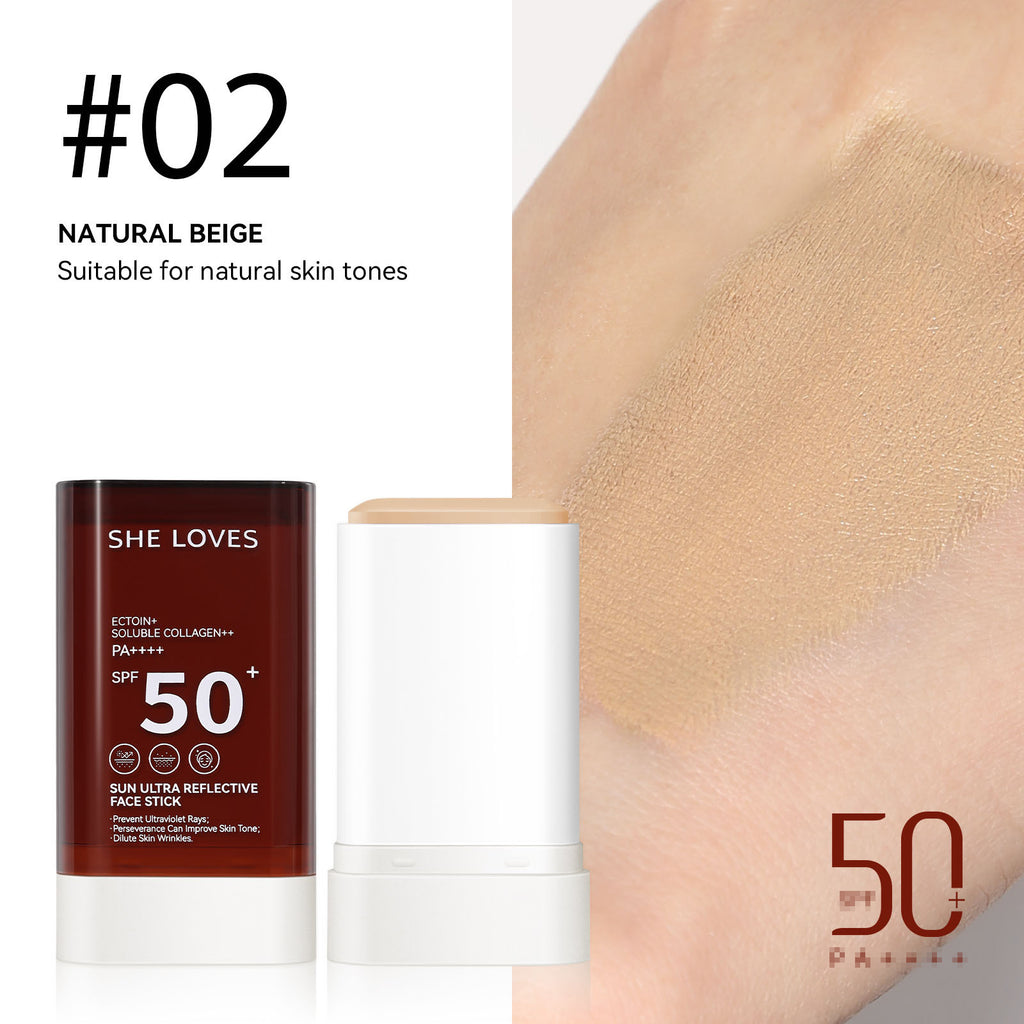 Longlasting Non-Transfer Full Coverage Foundation Stick Lightweight Breathable Natural Finish Makeup Sun Protection Oil-Free