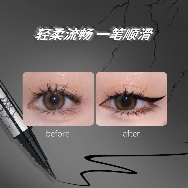 Black Waterproof Liquid Eyeliner Pen Long-Lasting Fast-Dry Makeup Eye Liner Cosmetics Pencil for Perfect Eye Makeup