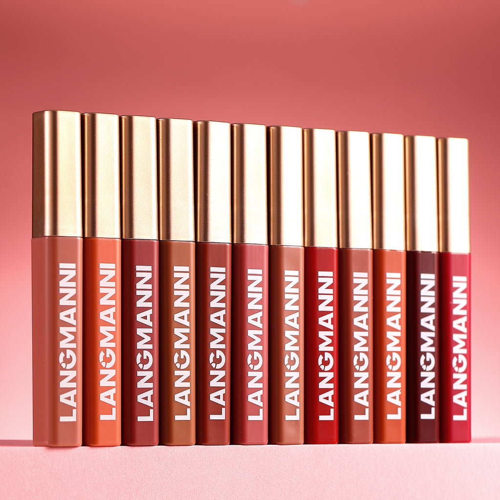 6pcs Matte Velvet Liquid Lipstick Set Long Lasting Color Waterproof and Sweatproof Not Easy to Stain Lip Gloss Set