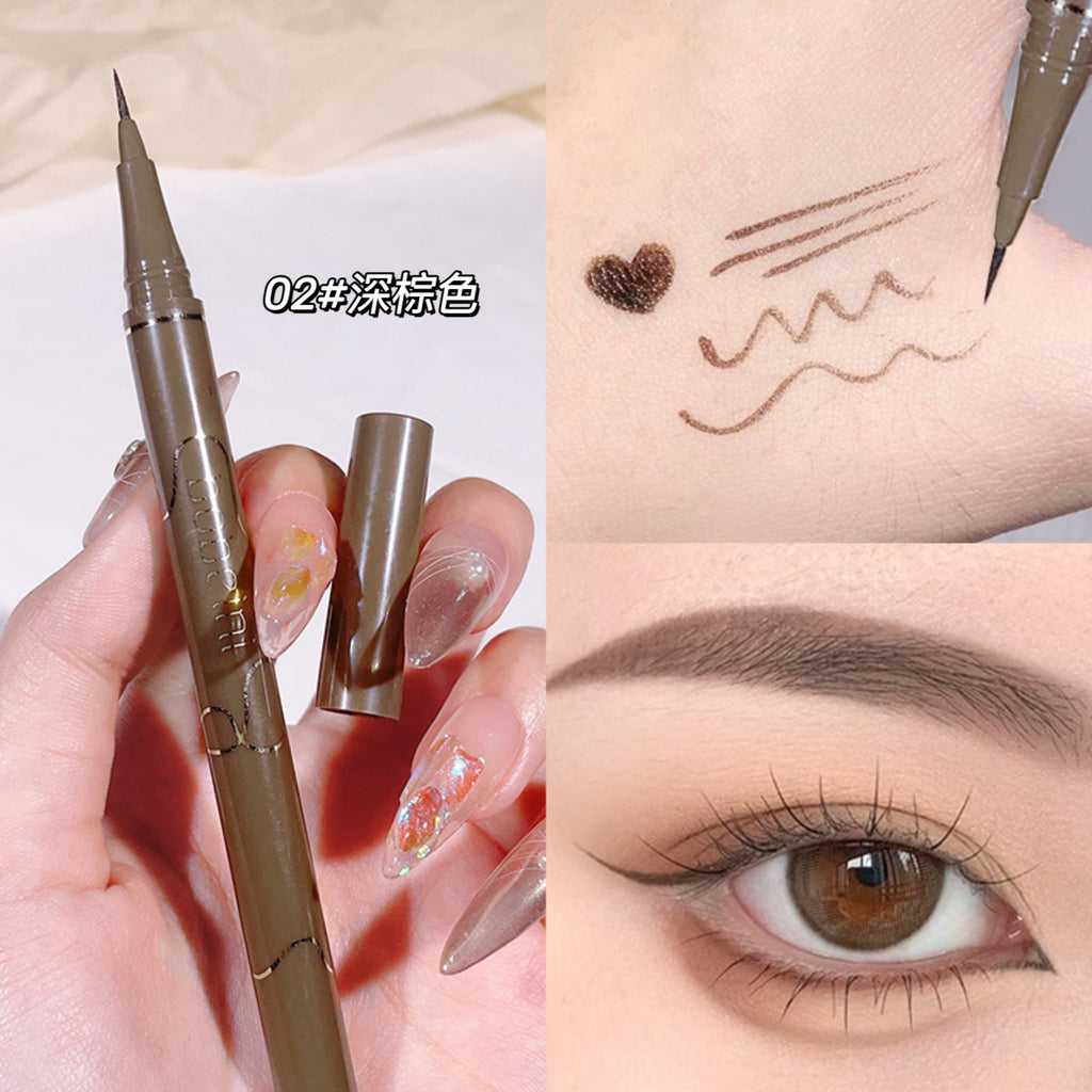 Slim eyeliner is waterproof   sweat-proof   long-lasting and non-smudged Newbie brown eyeliner liquid pen