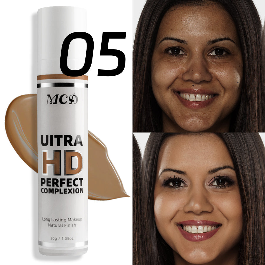 Profession Liquid Foundation Effective Concealer Waterproof Sweat-resistant Face Makeup Oil-control Cover Matte Base Cream Cosme