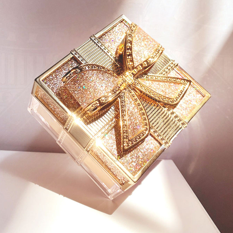 2 Colors Makeup Loose Powder Transparent Finishing Powder Waterproof Cosmetic Puff For Face Finish Setting With Puff