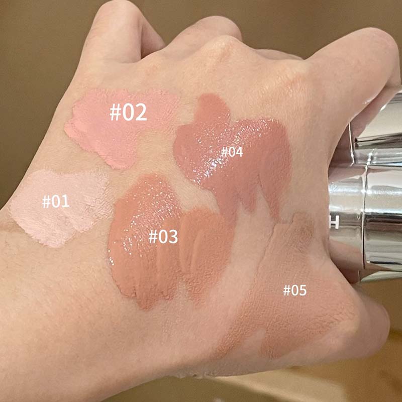 5colors Liquid Blush Matte Waterproof Blush Sponge Brush Head Natural Lasting Breathable Cheek Face Blusher Contour Makeup Women