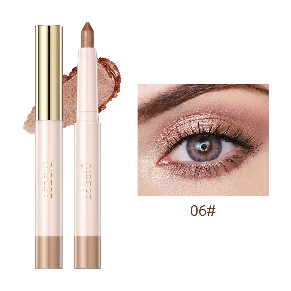 6 Colors Pearlescent Eyeshadow Stick Waterproof Eye Shadow Pen Eyes Highlighter Cream Pencil For Women Beauty Makeup