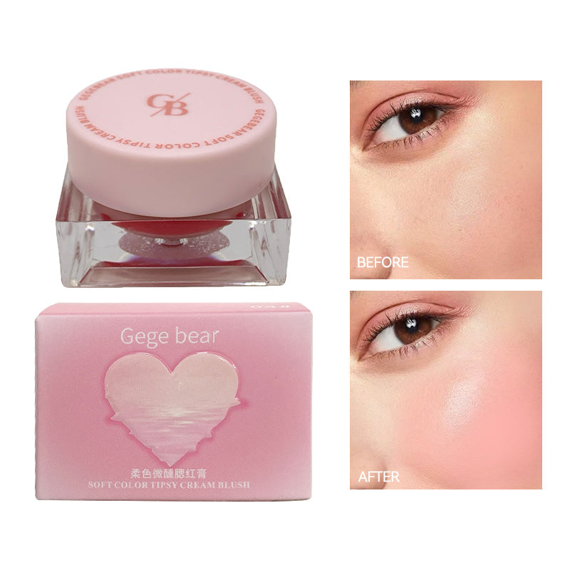 GegeBear Soft Color Cream Blush: Long-Lasting and Hydrating Formula - Natural Finish for a Radiant  High-Beauty Look