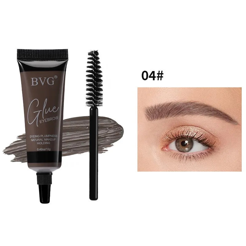 Eyelash Eyebrow Dye Tint Set 6Colors Eyebrows Cream Black Brown Coffee Red Waterproof Brow Enhancers Dye Gel Mascara Makeup Tool