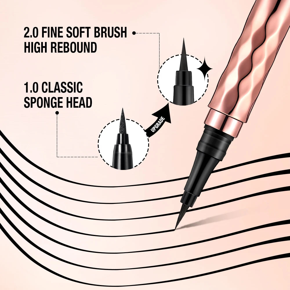 Black Slim Line Eyeliner Pencil Easy To Draw Waterproof Eye Liner Pen Long Lasting Quick Dry Liquid Eyeliners