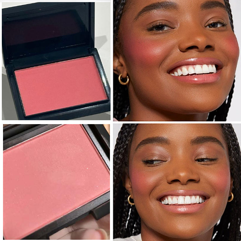 Light and Translucent Single-Color Blush  Matte Texture  Delicate  Soft  Waterproof  Sweat-Proof  Easy to Color  Natural Nude Makeup Whitening  Low Saturation Matte Contouring Rouge    for Beginners