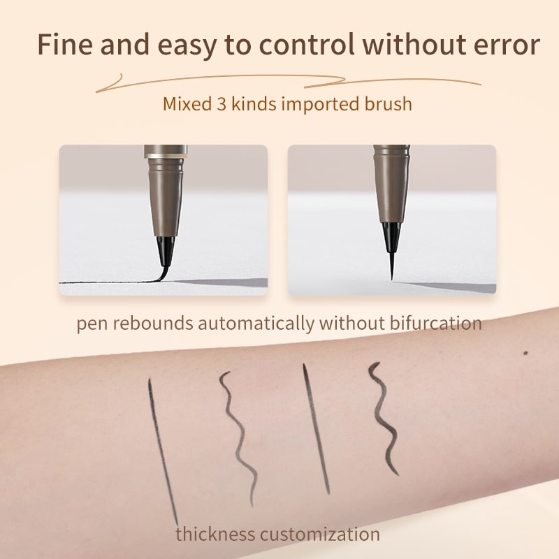 Liquid Eyeliner  Ultra Fine Liquid Eyeliner Waterproof with Smooth Strong Fibres  Smudge-proof Longwearing  Smooth