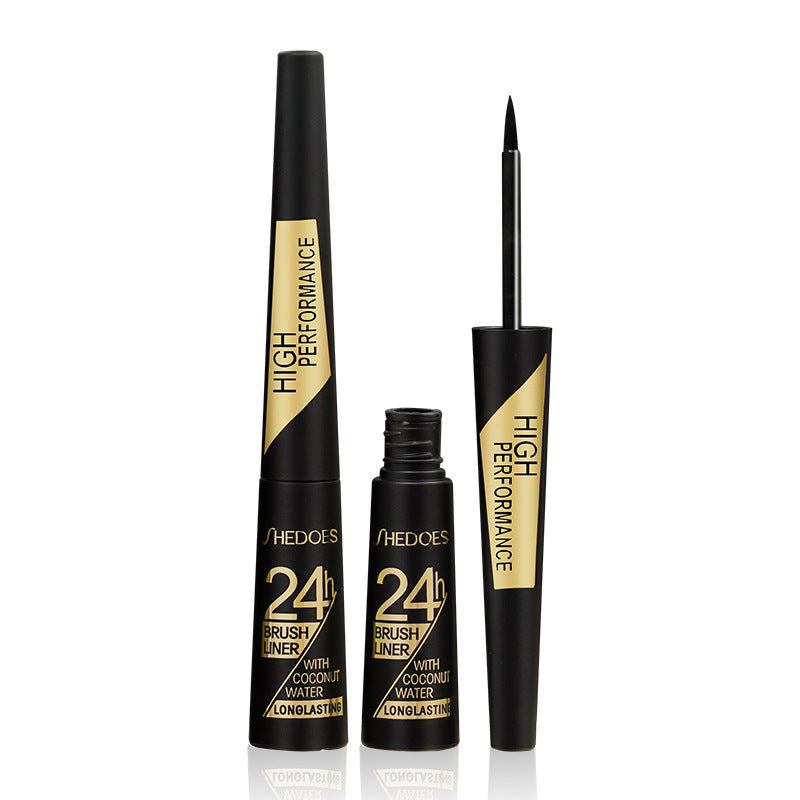 Ultra-fine black liquid eyeliner long-lasting hard-tipped gel eyeliner quick-drying non-smudged eyeliner