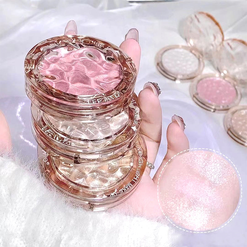 Crystal Bright Light high Gloss Powder Pearl Fine Flash Flash brightening makeup not fly Powder for young girls blush