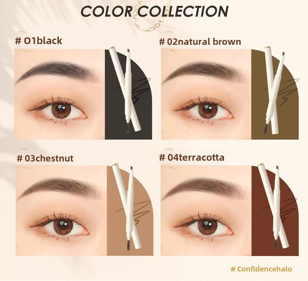 Eyebrow Pen Super Waterproof Long-lasting Natural Eye Brow Makeup Black Brown Eyebrow Sliding Tattoo Pencil