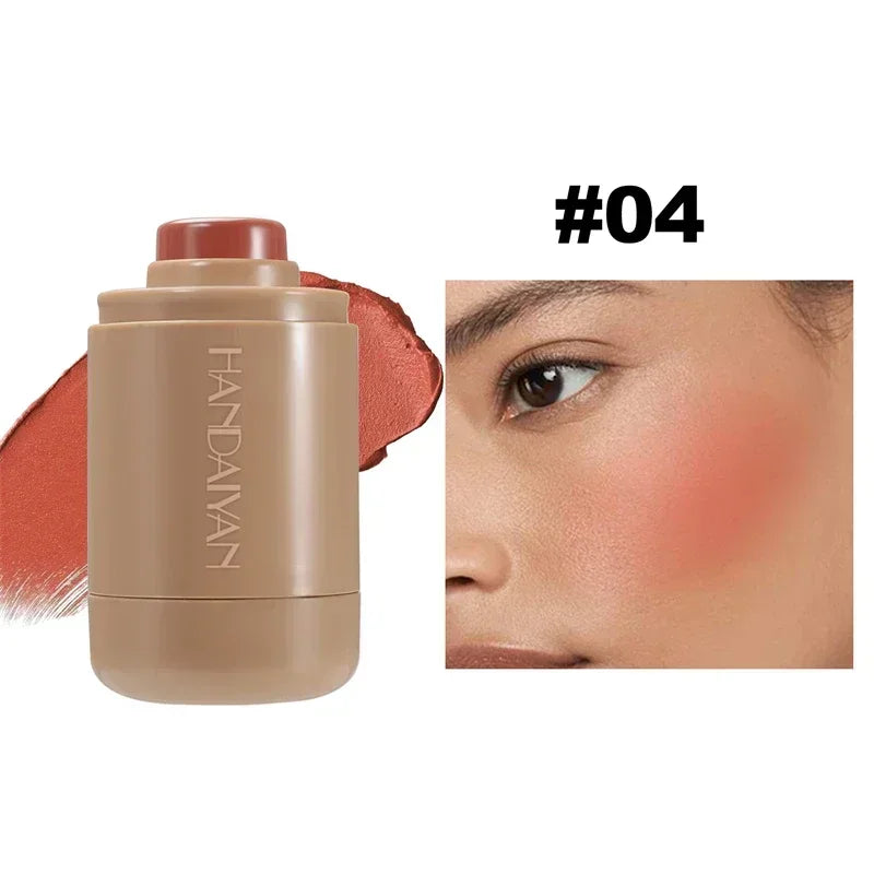 New Cheek Blush Cream Blusher Stick Lip Lift Complexion Long-lasting Waterproof Simple Tint High Pigment Pocket Blush Makeup