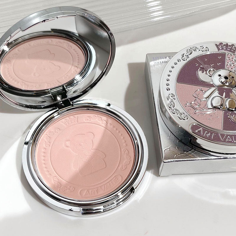 Soft Focus Pressed Powder Matte Natural Makeup Setting Makeup Brightening Makeup Loose Powder