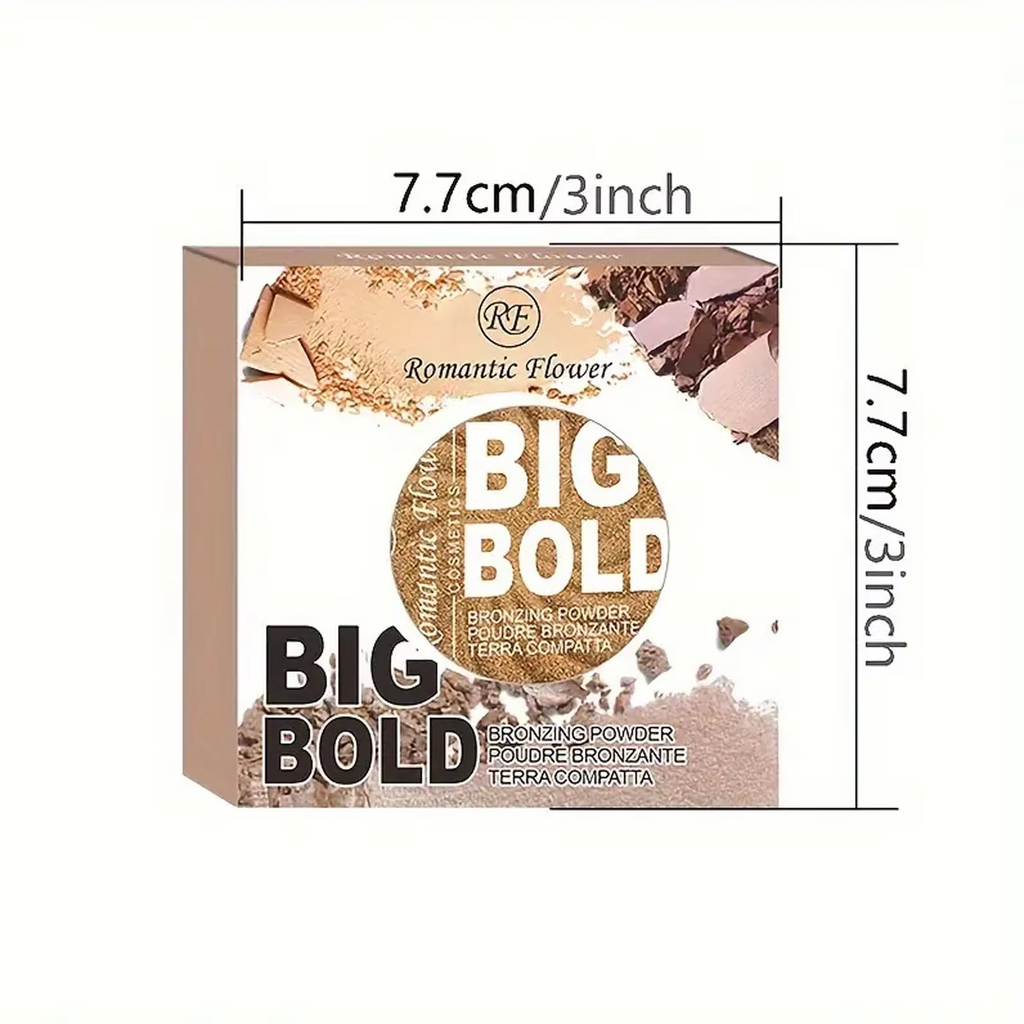 3-color powder brightens the face  bronze color pressed powder  waterproof and high gloss makeup  brightening wheat pearl powder