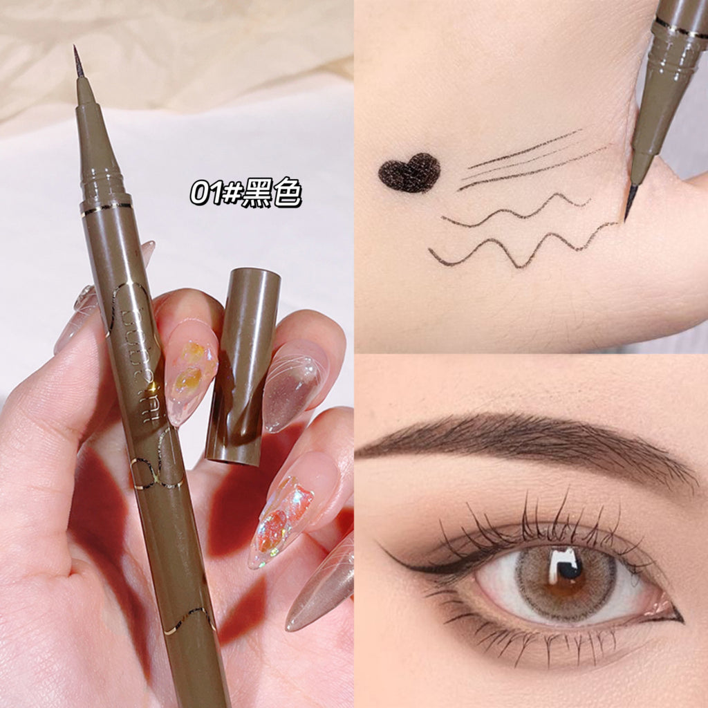 Slim eyeliner is waterproof   sweat-proof   long-lasting and non-smudged Newbie brown eyeliner liquid pen