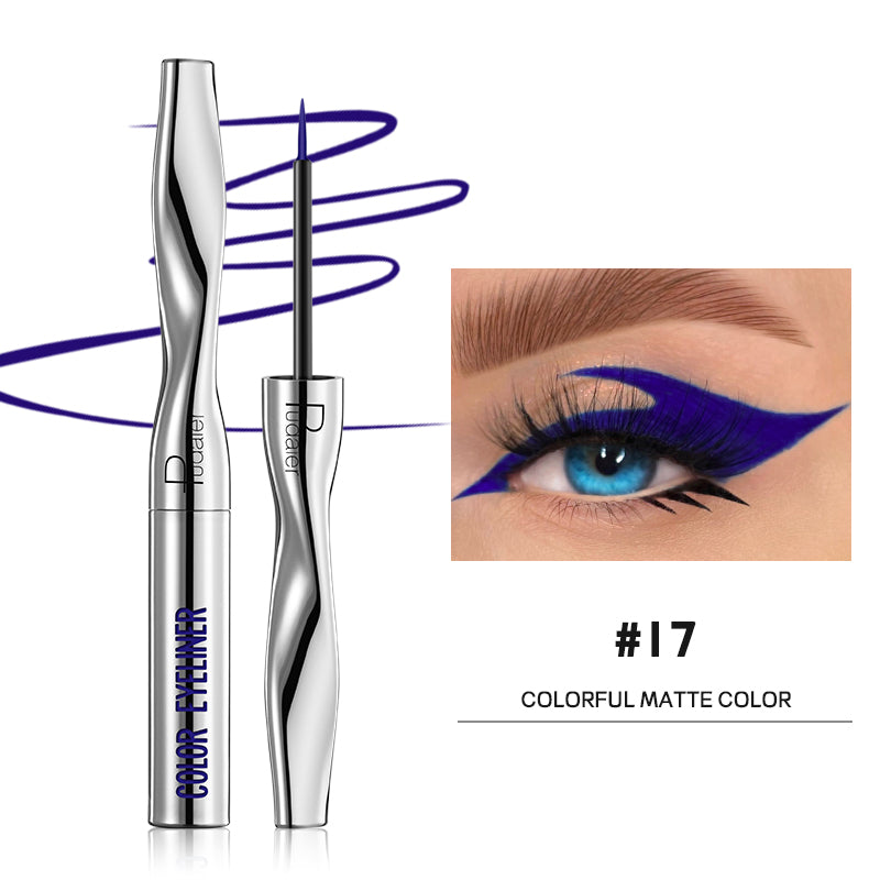 Pearlescent Glitter Powder Eyeliner Liquid Pen   Waterproof Sweat Proof Not Easy to Smudge  Not Caking  Colorful Liquid Eyelin-2