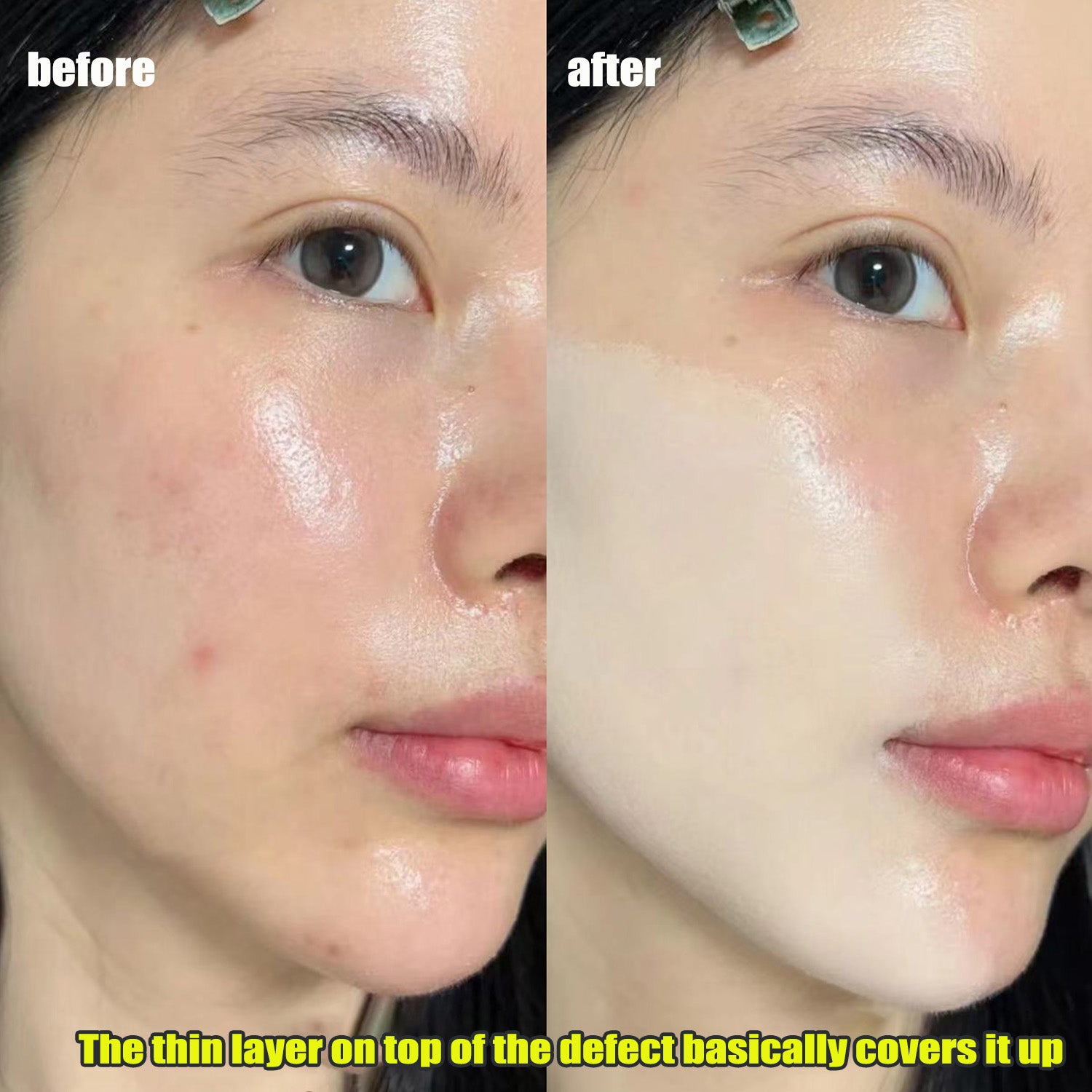 Air Cushion Foundation Full Coverage Waterproof Long-lasting Concealer 3 Colors Cushion Compact Face Makeup