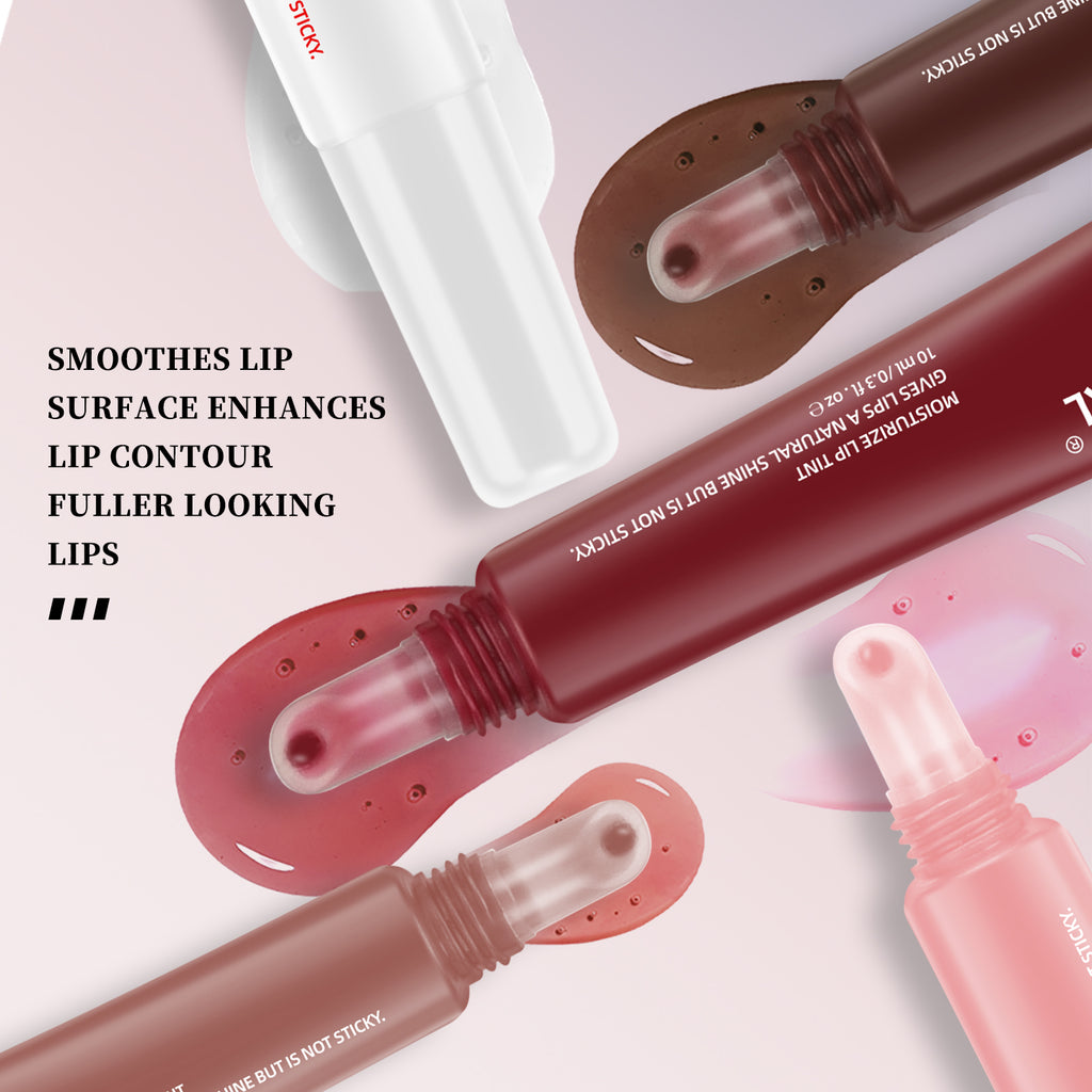 Moisturizing Lip Gloss Plumper Shiny Liquid Lipstick Clear Lip Care Beauty Tinted Mask Glaze Colored Lipstick Makeup
