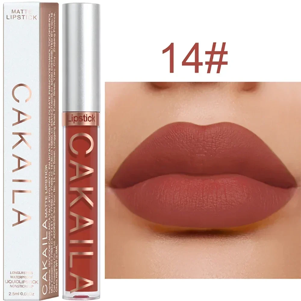 Matte Velvet Lip Glaze Long Lasting Silky Smooth Liquid Lipstick Not Easy To Fade Lip Gloss Makeup