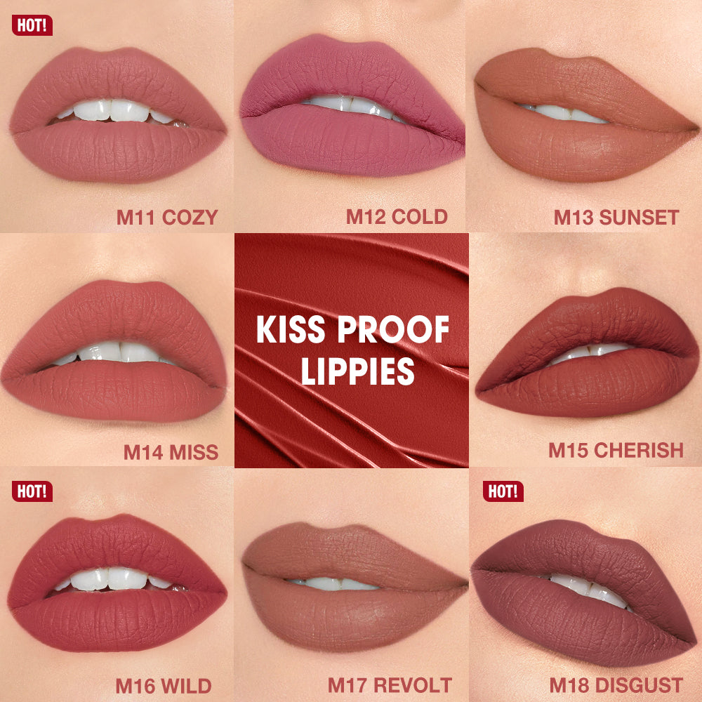 Matte Lipstick Lip Tint 8 Colors Waterproof Long Lasting Non-stick Cup Sexy Highly Pigmented Velvet
