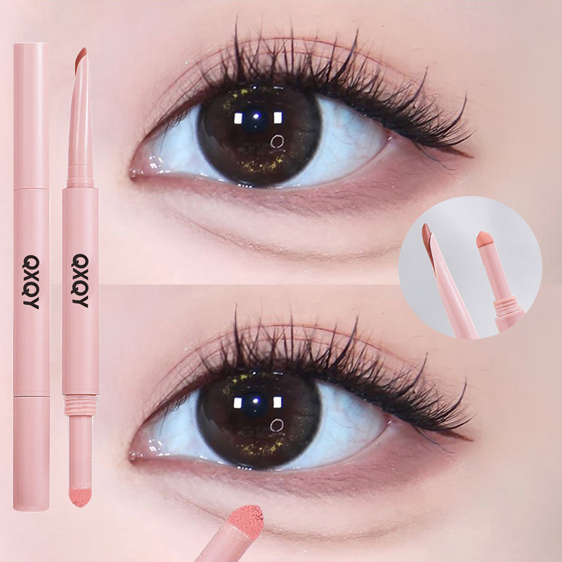 Double-end Lying Silkworm Eyeliner Pencil Diamond Glitter Matte Pink Eye Shadow Pen Brightening Cream Shadow Highligher Makeup