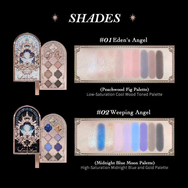 Flower Knows Little Angel Collection Nine-Color Eyeshadow Palette Delicate Matte Glow Shimmer