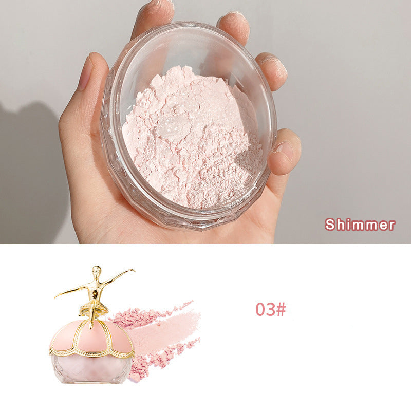 Air Ballerina Powder Cosmetics Oil Control Waterproof Compact Powder High Coverage Makeup Base Translucent Powder Large Capacity