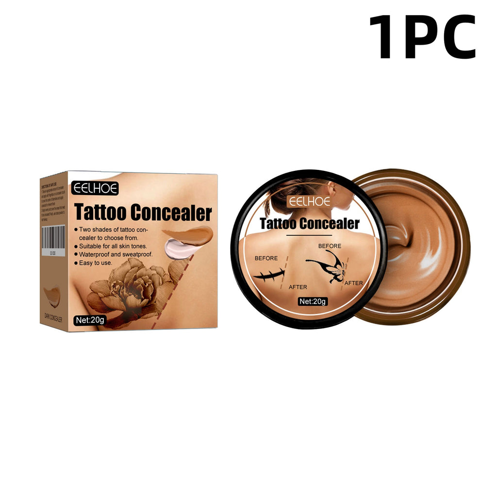Tattoo Concealer 2 Color Waterproof Cover Up Stick Brightening & Invisible for TattoosLong Lasting Natural Look20g ﻿