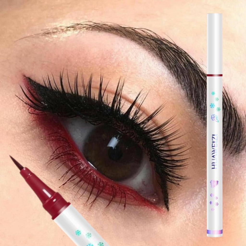 Red Matte Eyeliner Pencil Long Lasting Eye Makeup Liquid Eyeliner Waterproof Eyeliner Pen Eye Cosmetics Makeup Tools